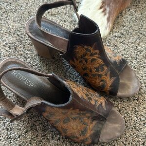 Roper leather heels